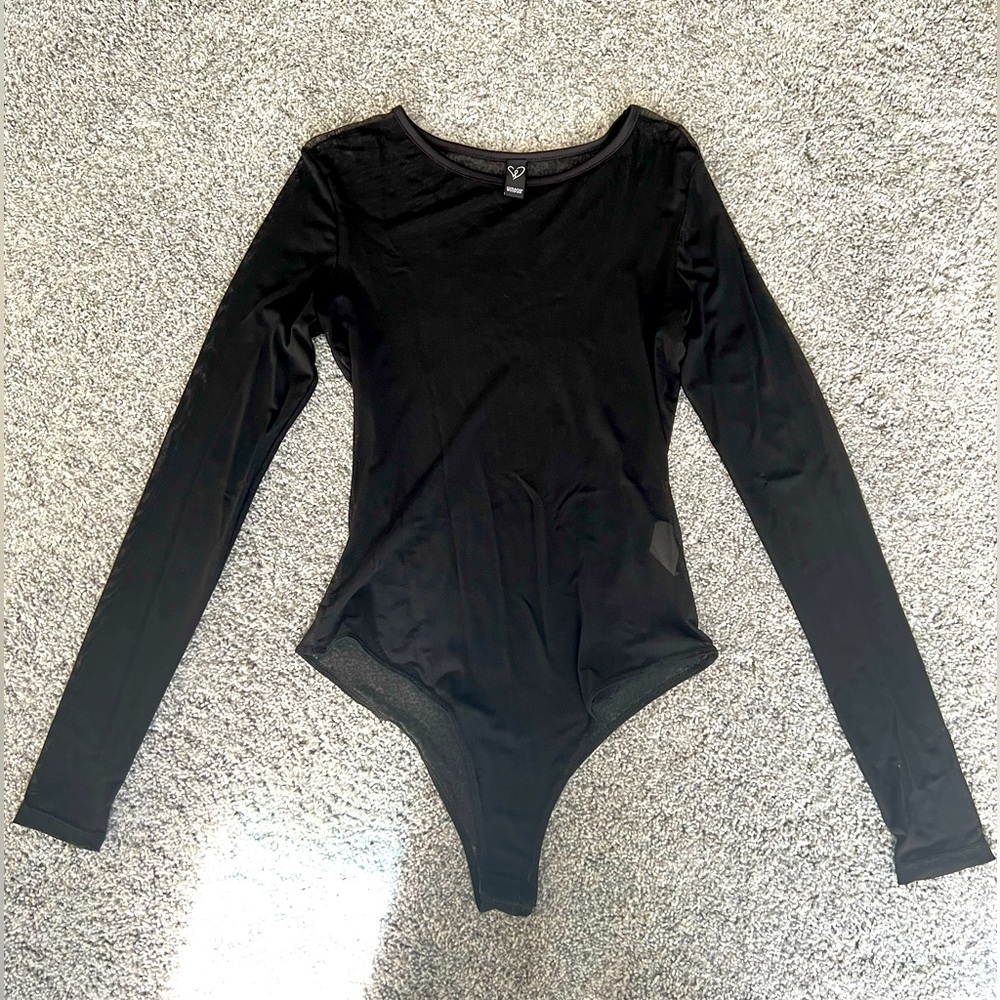 Windsor black sheer bodysuit
